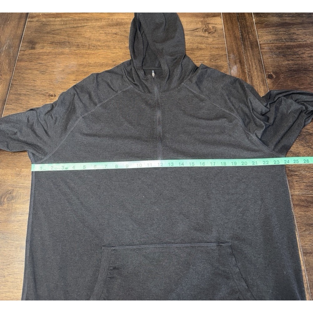 Vuori Men's XL Ponto Performance Half Zip Hoodie Black 1/2 Zip V244 Dream Knit - Picture 8 of 9